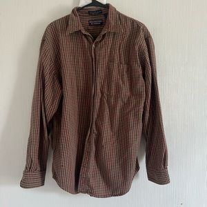 brown flannel